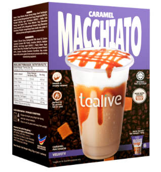 Tealive Caramel Macchiato 6s/25g 24 Box x 150g